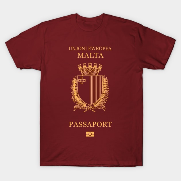 Malta passport T-Shirt by Travellers